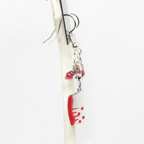 Bloody Cleaver Dangle Earrings