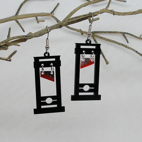 Bloody Guillotine Earrings