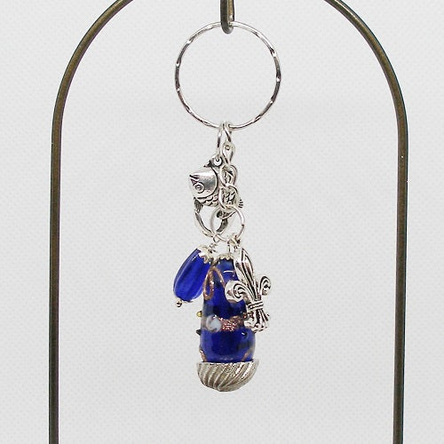 Blue Baubles Keychain