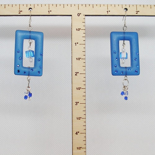Blue Dangle Earrings
