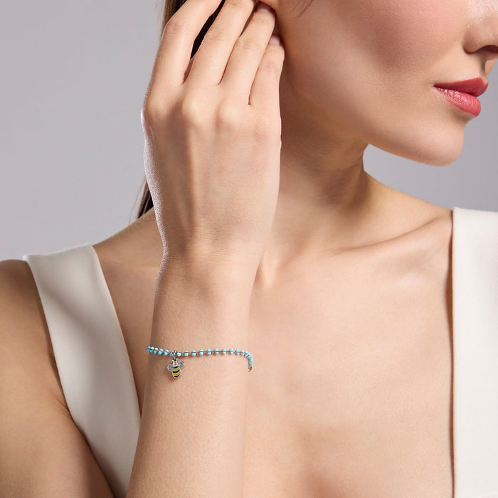 Bracciale componibile azzurro