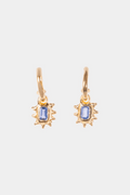 Blue Tanzanite Hoop Studs