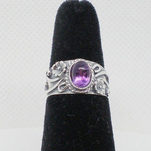 Boho Style Amethyst Ring