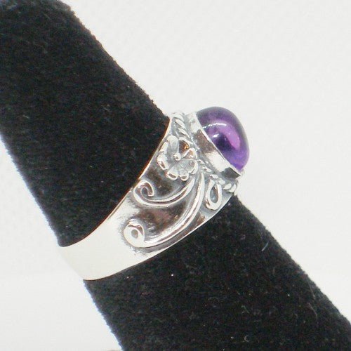 Boho Style Amethyst Ring