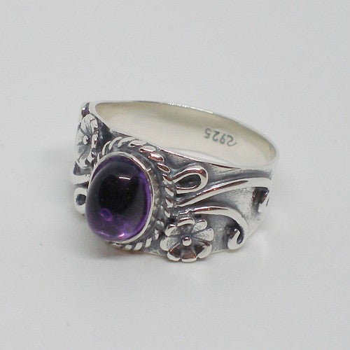 Boho Style Amethyst Ring