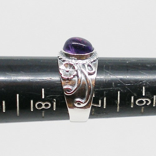 Boho Style Amethyst Ring