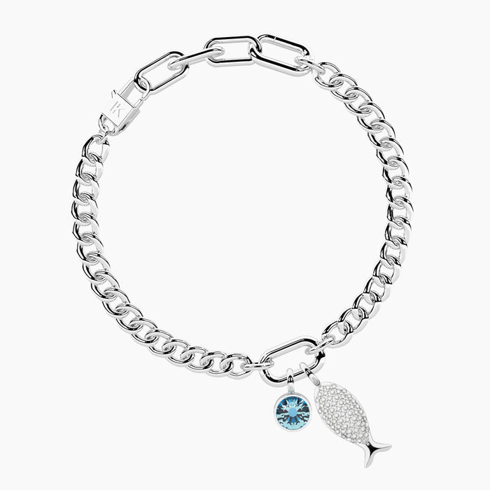 Bracciale CUBANO con ciondolo FISH