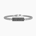 Bracciale da uomo con catena veneta e scritta