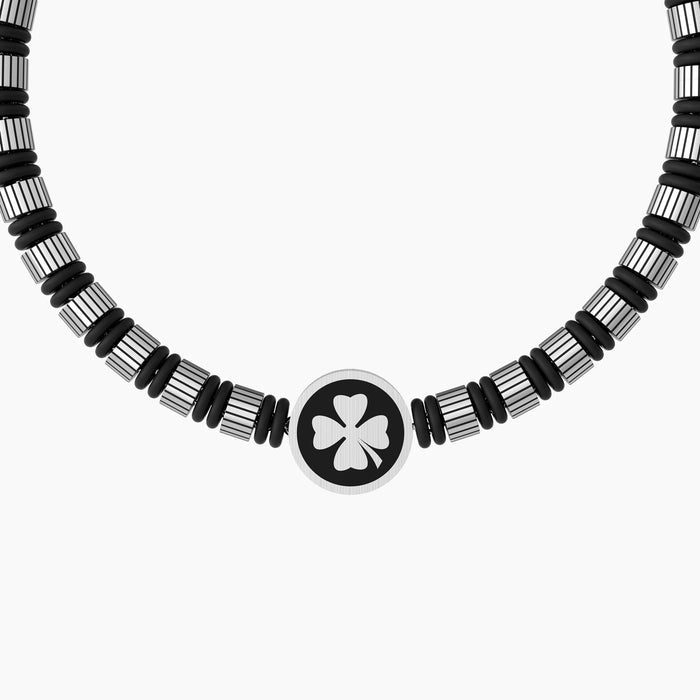 Bracciale da uomo con quadrifoglio