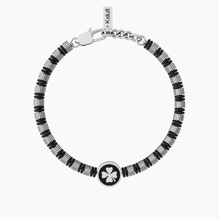 Bracciale da uomo con quadrifoglio