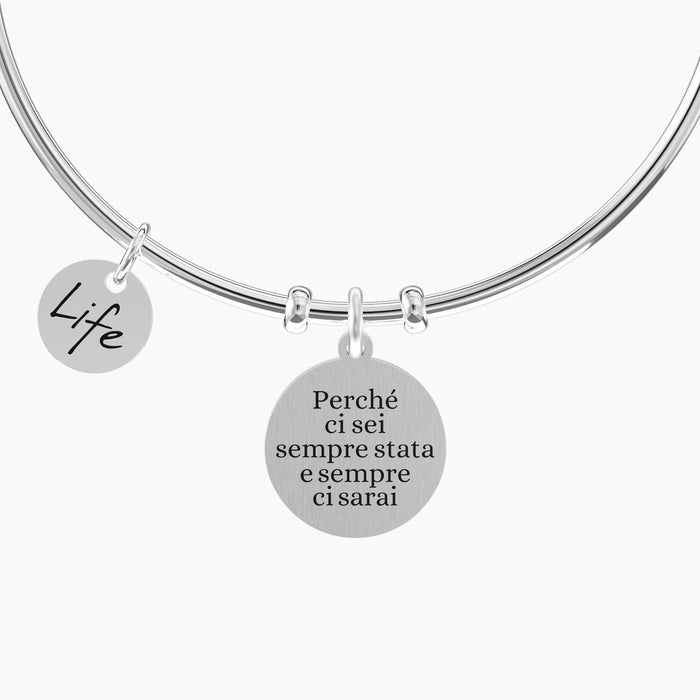Bracciale rigido con ciondolo Amica