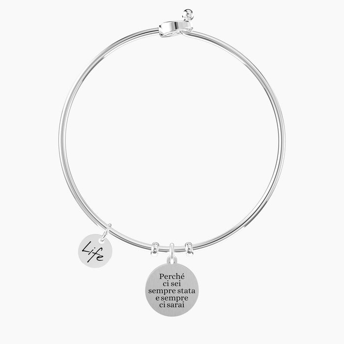 Bracciale rigido con ciondolo Amica