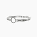 Bracciale rigido con frase di Mark Twain