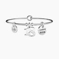 Bracciale rigido da donna con ciondolo 18° compleanno