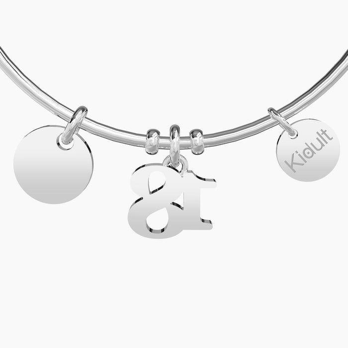 Bracciale rigido da donna con ciondolo 18° compleanno