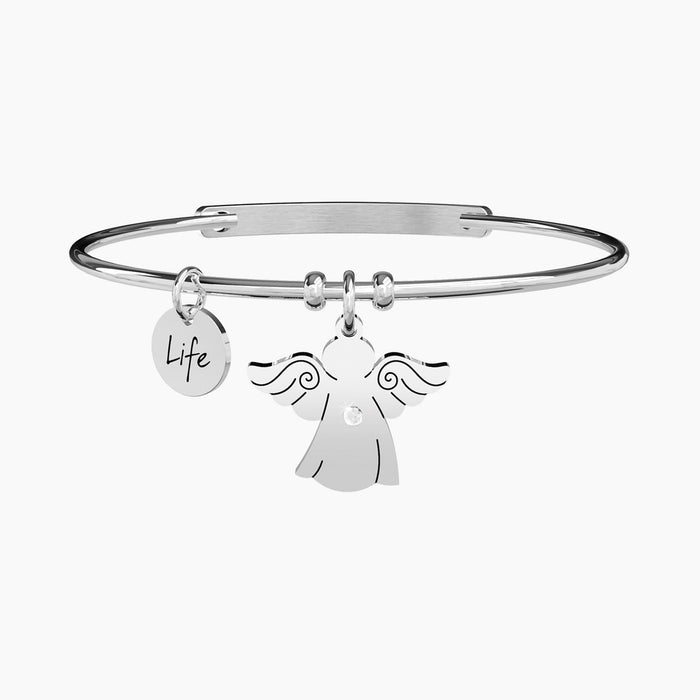 Bracciale rigido da donna con ciondolo Mano di Fatima