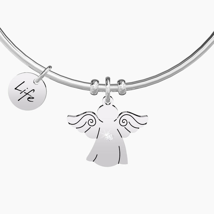 Bracciale rigido da donna con ciondolo Mano di Fatima
