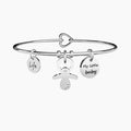 Bracciale rigido donna con ciondolo ciuccio