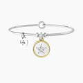 Bracciale rigido donna con ciondolo stella