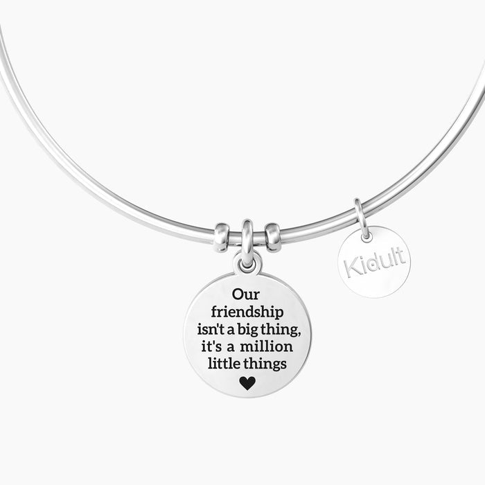 Bracciale rigido donna con cuore e cristalli