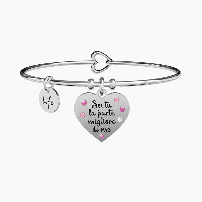 Bracciale rigido donna con frase di Shakespeare
