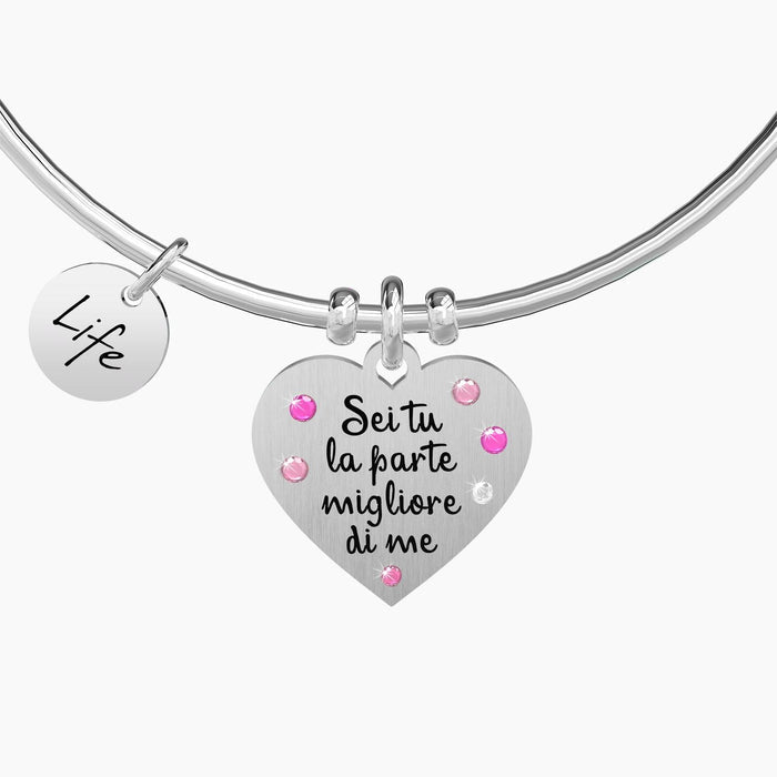 Bracciale rigido donna con frase di Shakespeare