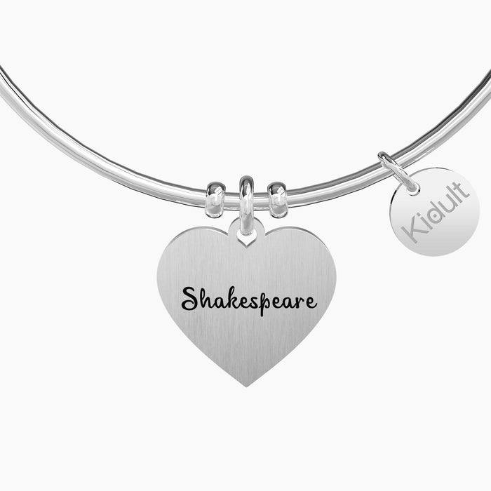 Bracciale rigido donna con frase di Shakespeare