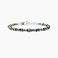 Bracciale uomo con pietre naturali e scritta