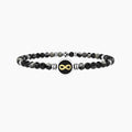 Bracciale uomo con simbolo infinito e pietre naturali