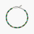 Bracciale in diaspro multicolor e occhio di tigre