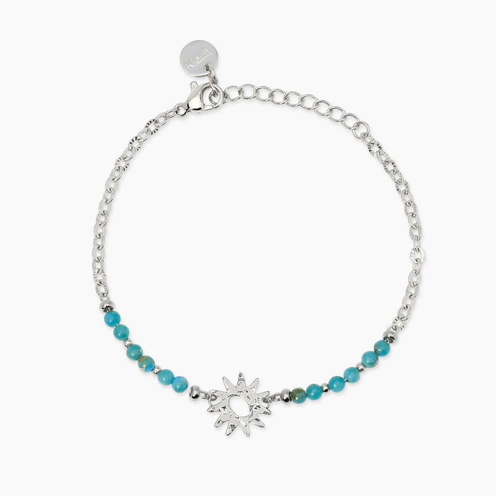 Bracciale con diaspro azzurro e sole