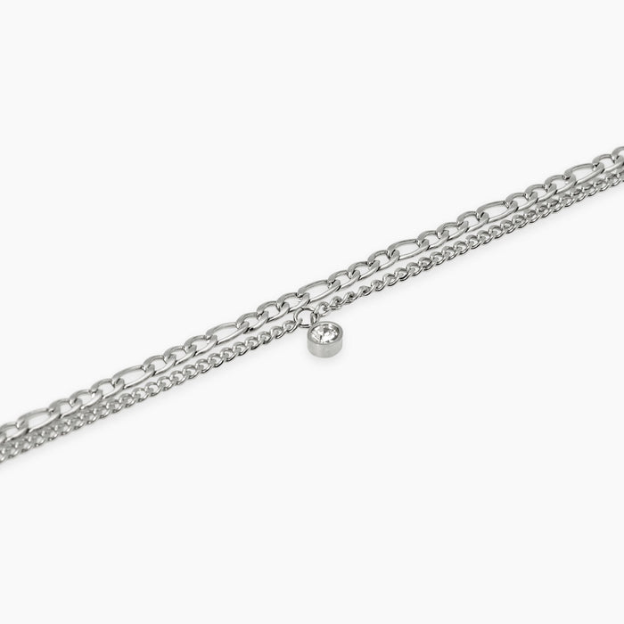 Bracciale con catene e ciondolo