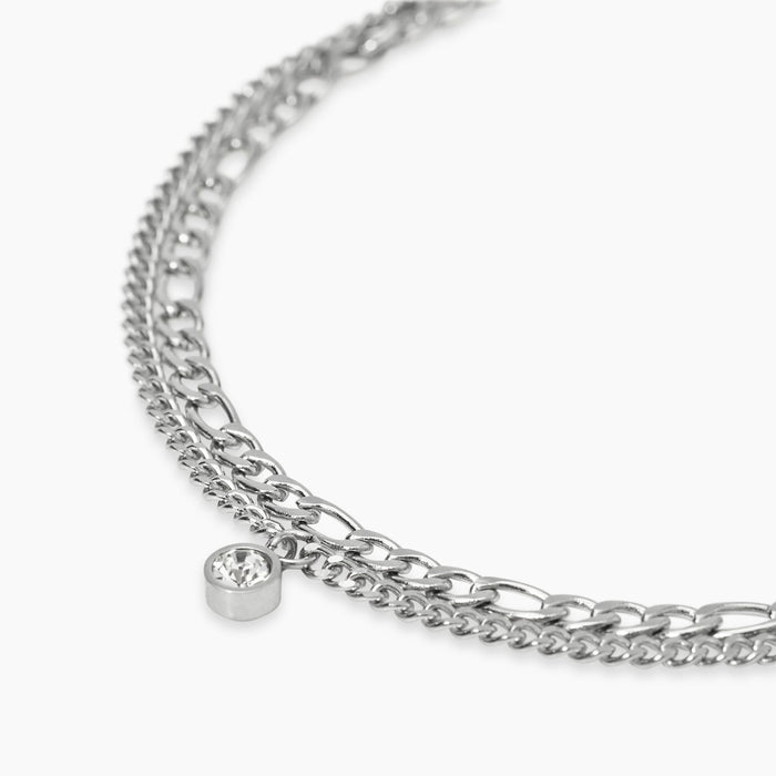 Bracciale con catene e ciondolo