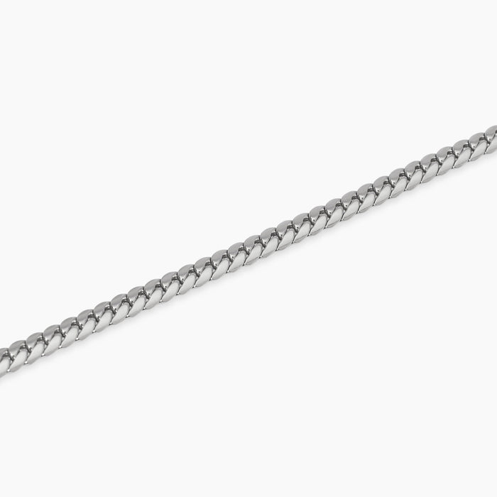 Bracciale con catena groumette piatta