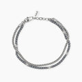 Bracciale catena franco e catena in ematite