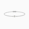 Bracciale infinity con diamante lab-grown