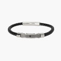 Bracciale con lab leather e piastra centrale