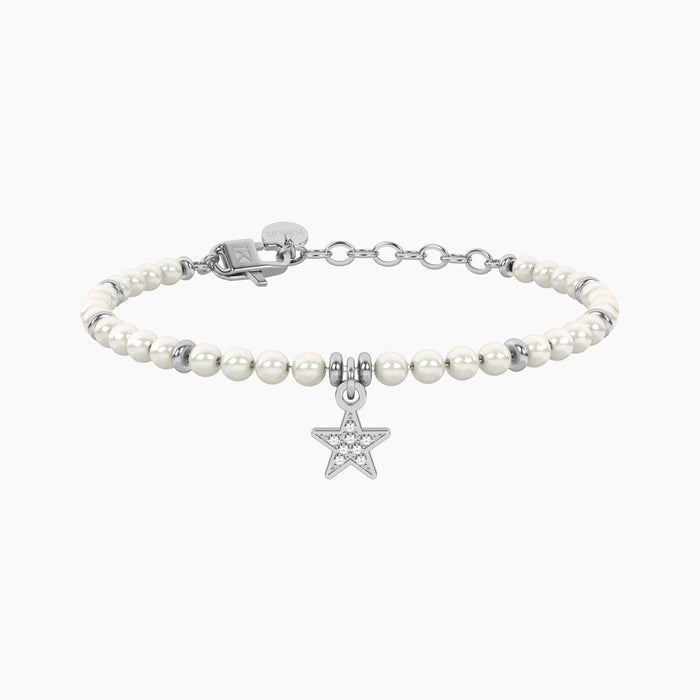 Bracciale perle con ciondolo stella