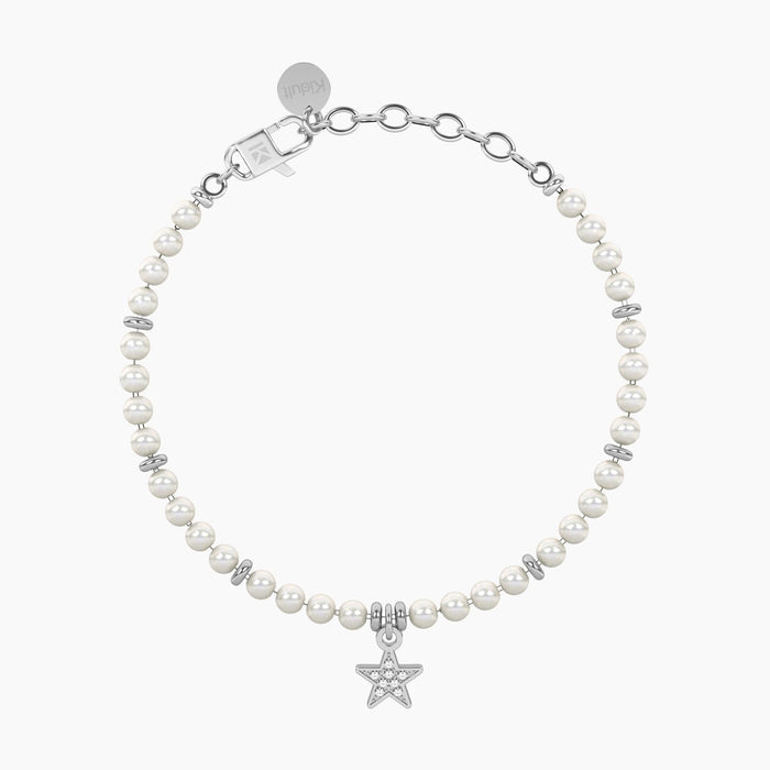 Bracciale perle con ciondolo stella