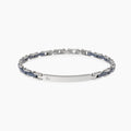 Bracciale con piastra e inserti in ceramica