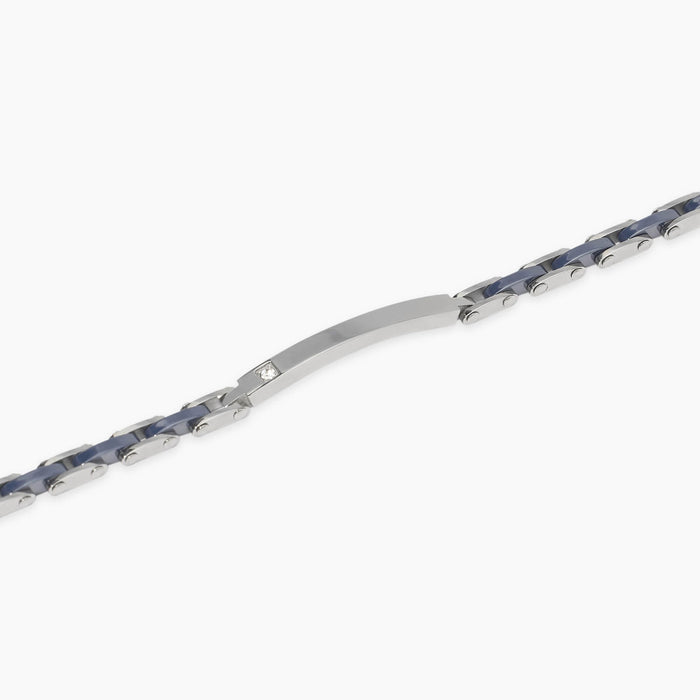 Bracciale con piastra e inserti in ceramica