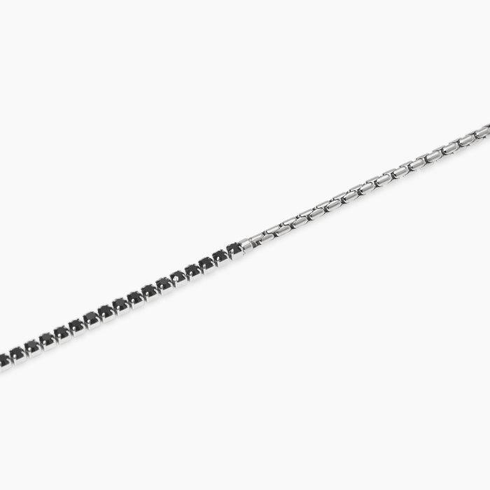 Bracciale con catena veneta e cristalli