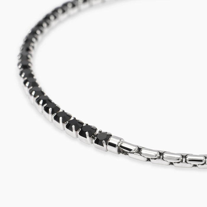 Bracciale con catena veneta e cristalli