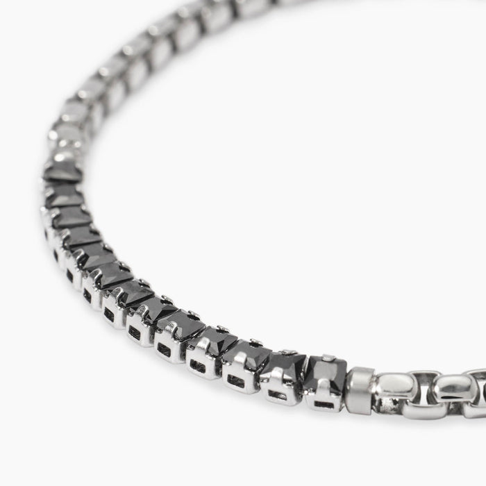 Bracciale con catena veneta e cristalli