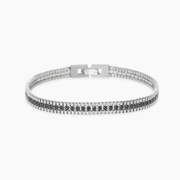 Bracciale con catene venete e tennis
