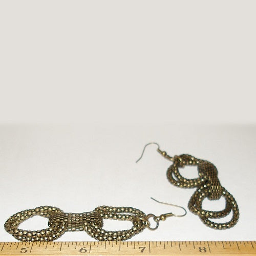 Brass Chain Dangle Earrings
