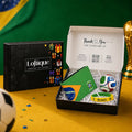 Celebrate the passion, colour, and unforgettable spirit of Brazilian football with the Brazil Glory Gift Box. Beautifully arranged inside Loftique’s premium ready-to-gift box, this exciting collection brings together a Brazil-themed wallet, matching silicone wristband, and flag-inspired keychain in one complete surprise.