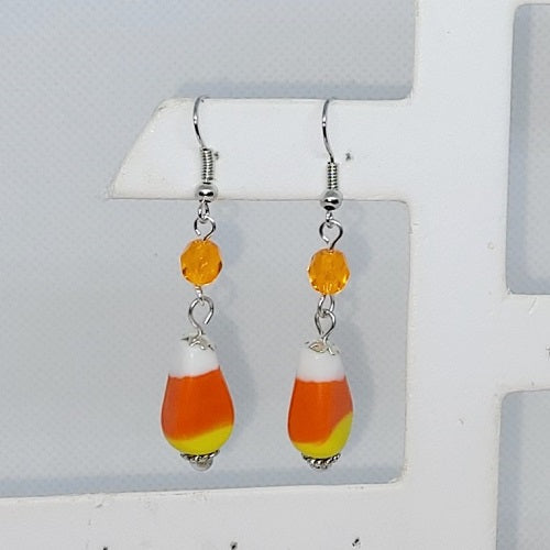 Candy Corn Dangle Earrings