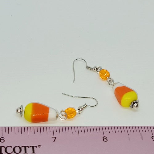 Candy Corn Dangle Earrings