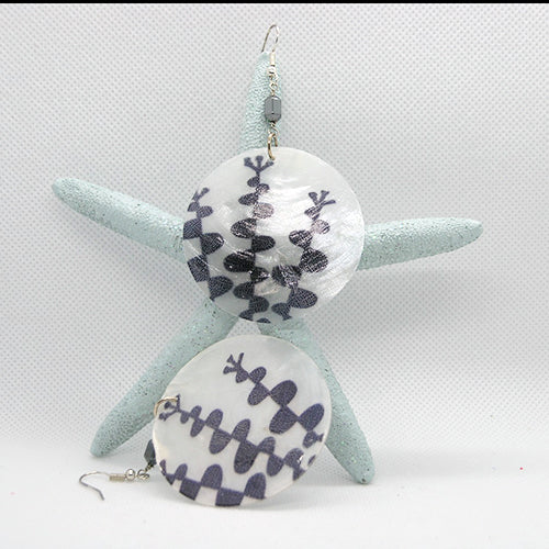 Capiz Shell Statement Earrings